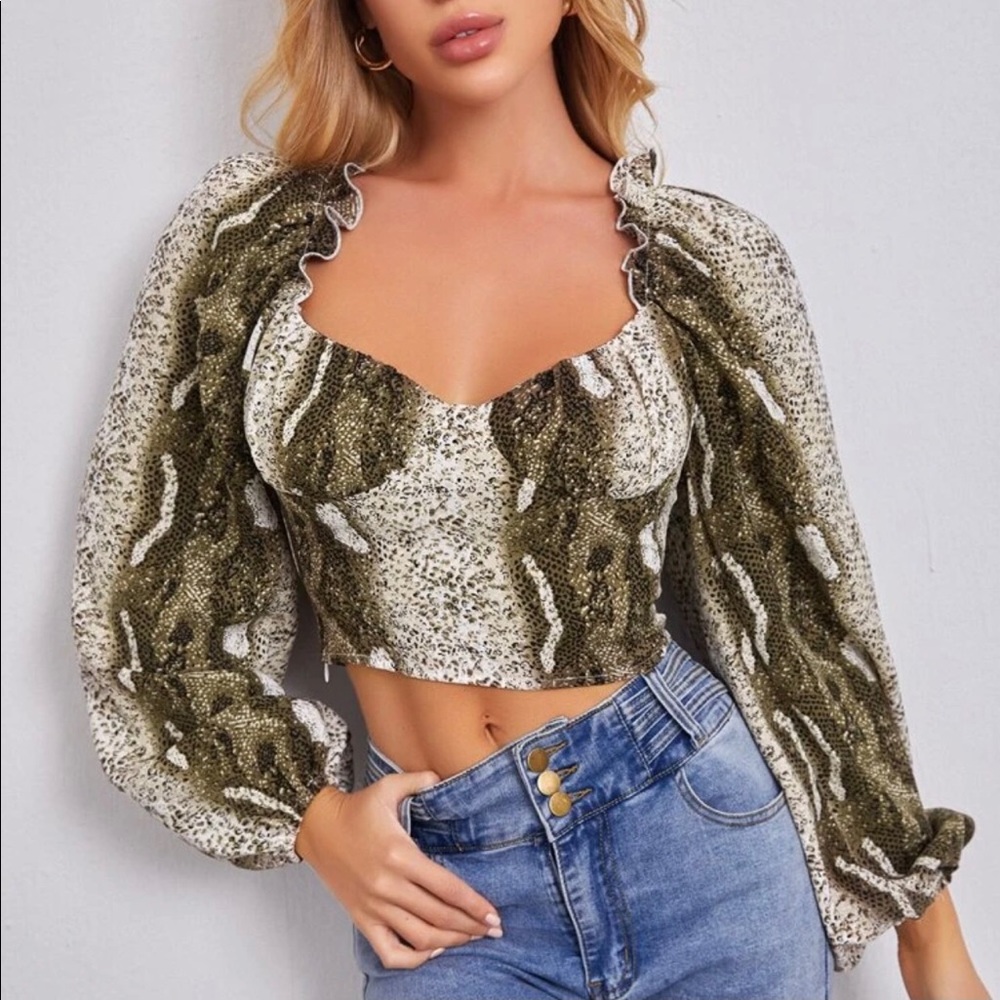 Shein Cropped Blouse
